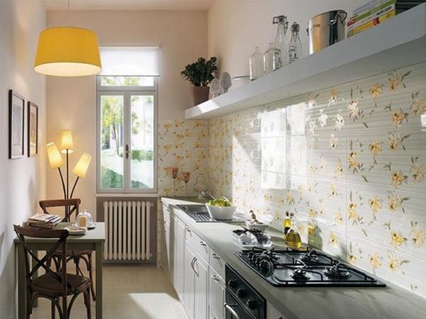bếp tích hợp bàn ăn